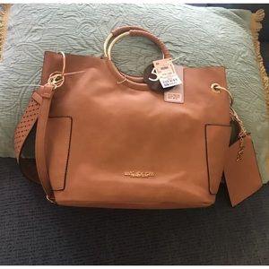 Marc New York 5-in-1 Hobo Brown Handbag Purse NEW